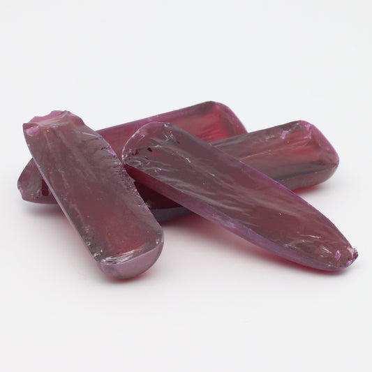 Djeva Dark Ruby Red #6 Lab Created Corundum Sapphire Faceting Rough for Gem Cutting - DISCONTINUED - Various Sizes - Split Boule #BEGIN