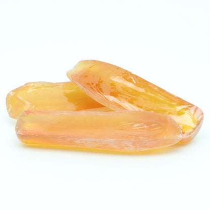 Djeva Gold #21SP Lab Created Corundum Sapphire Faceting Rough for Gem Cutting - DISCONTINUED - Various Sizes - Split Boule #BEGIN