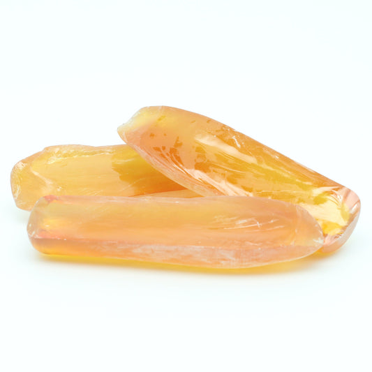 Djeva Gold #21SP Lab Created Corundum Sapphire Faceting Rough for Gem Cutting - DISCONTINUED - Various Sizes - Split Boule #BEGIN