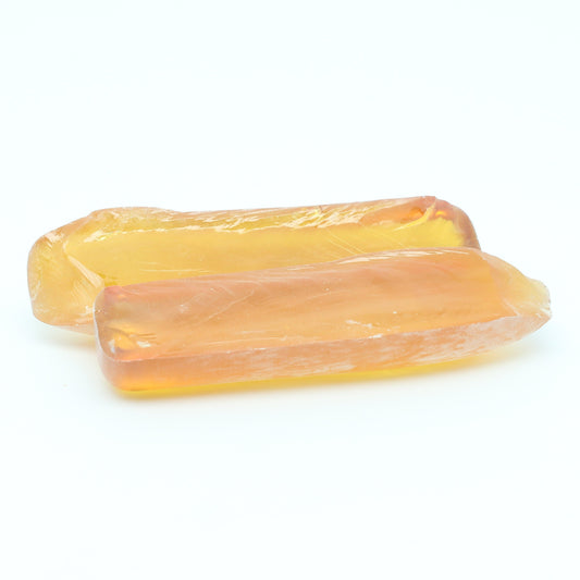 Djeva Gold #21SP Lab Created Corundum Sapphire Faceting Rough for Gem Cutting - DISCONTINUED - Various Sizes - Split Boule #BEGIN