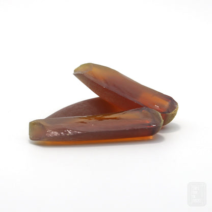 Djeva Imperial Topaz #25SP Lab Created Corundum Sapphire Faceting Rough for Gem Cutting - DISCONTINUED - Various Sizes - Split Boule #BEGIN