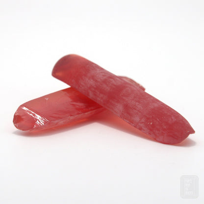 Djeva Padparadscha #55NR Lab Created Corundum Sapphire Faceting Rough for Gem Cutting - DISCONTINUED - Various Sizes - Split Boule #BEGIN
