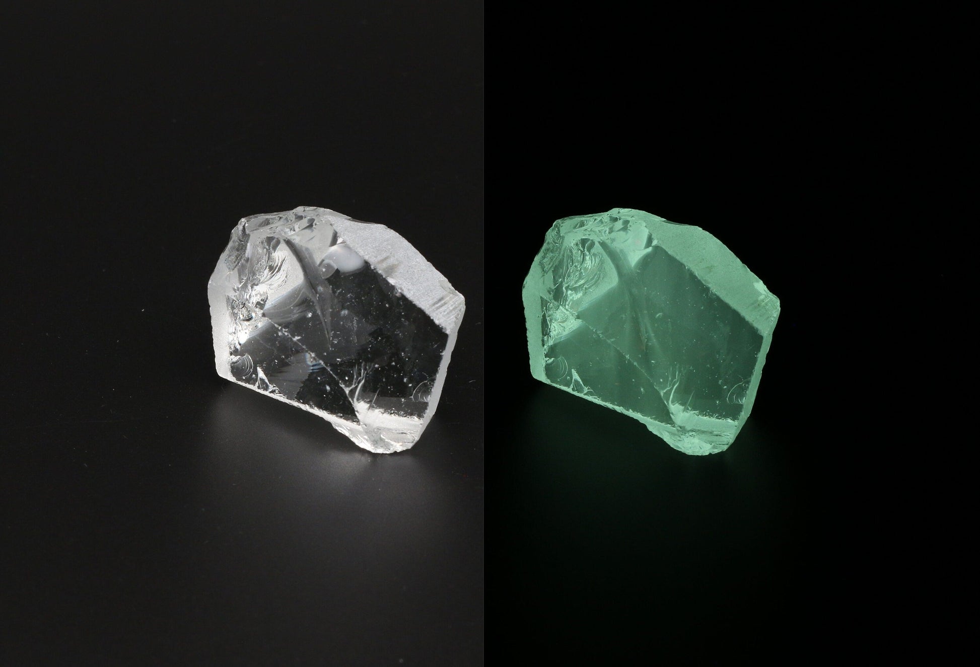 UV Reactive Nanosital #E-137 Lab Created Faceting Rough for Gem Cutting - Various Sizes : #BEGIN
