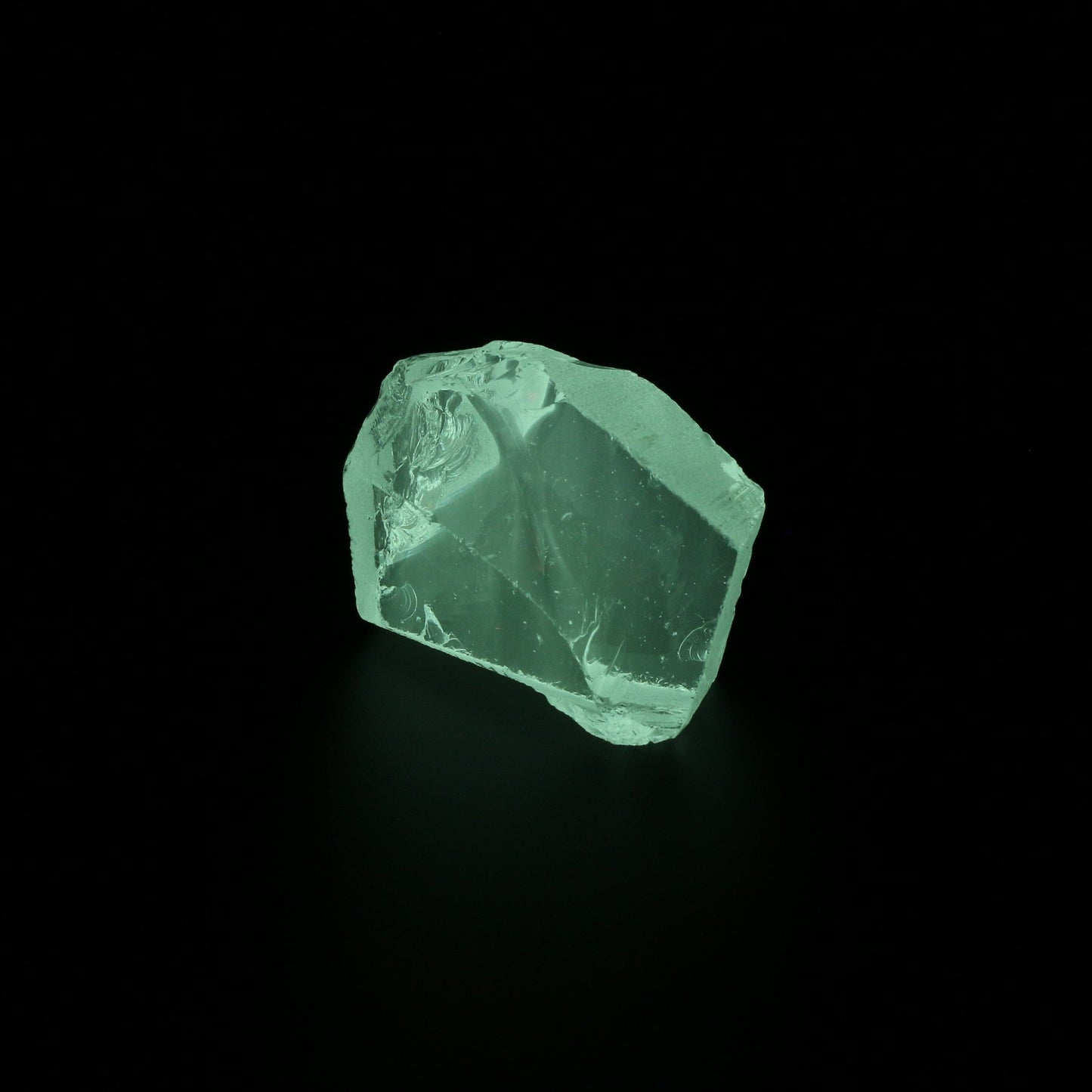 UV Reactive Nanosital #E-137 Lab Created Faceting Rough for Gem Cutting - Various Sizes : #BEGIN