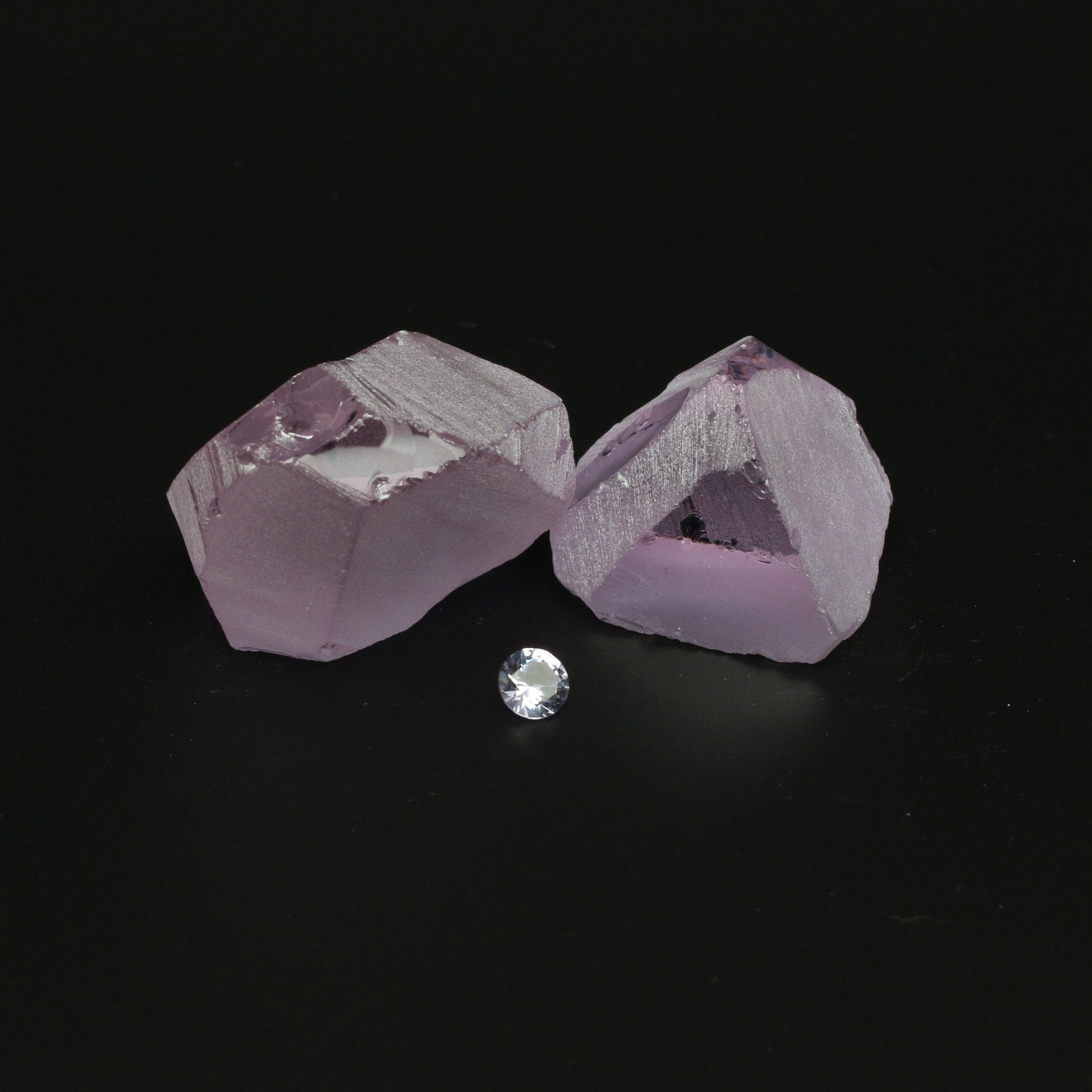 UV Reactive Nanosital #E-273 Lab Created Faceting Rough for Gem Cutting - Various Sizes : #BEGIN