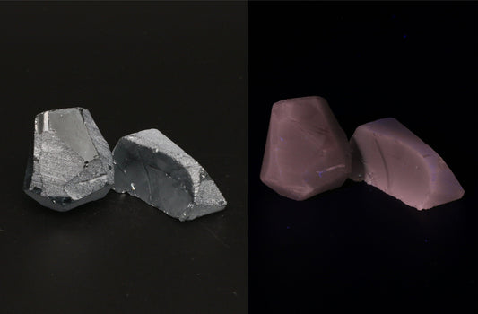 UV Reactive Nanosital #E-441 Lab Created Faceting Rough for Gem Cutting - Various Sizes : #BEGIN