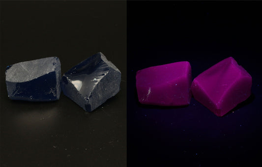 UV Reactive Nanosital #E-459 Lab Created Faceting Rough for Gem Cutting - Various Sizes : #BEGIN