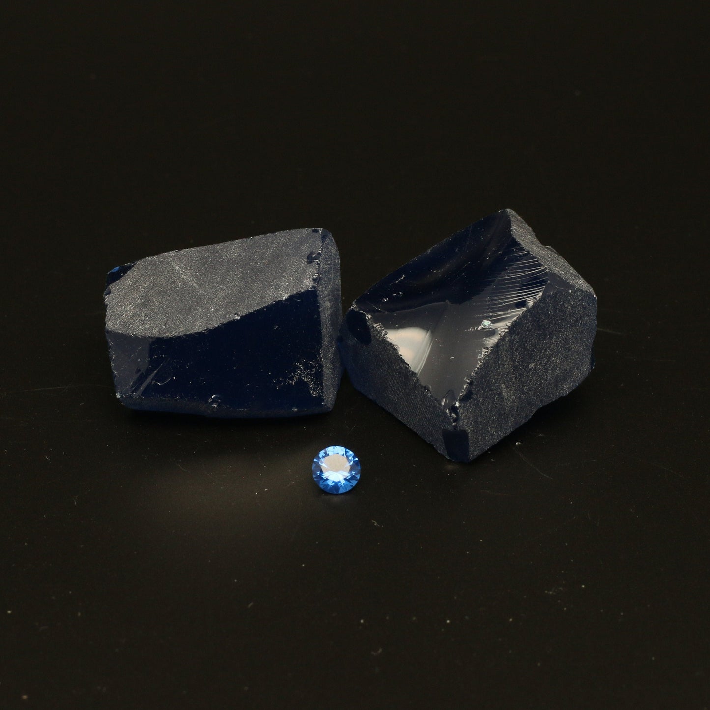 UV Reactive Nanosital #E-459 Lab Created Faceting Rough for Gem Cutting - Various Sizes : #BEGIN
