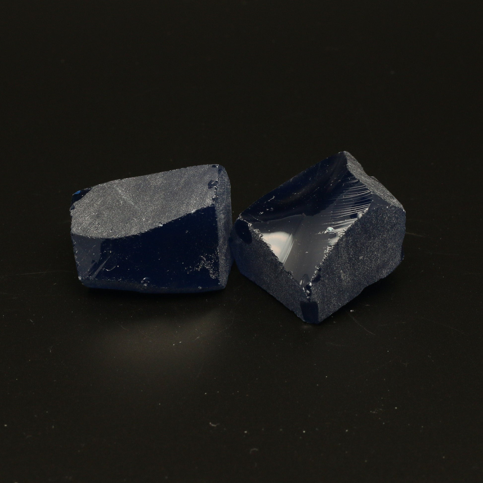 UV Reactive Nanosital #E-459 Lab Created Faceting Rough for Gem Cutting - Various Sizes : #BEGIN