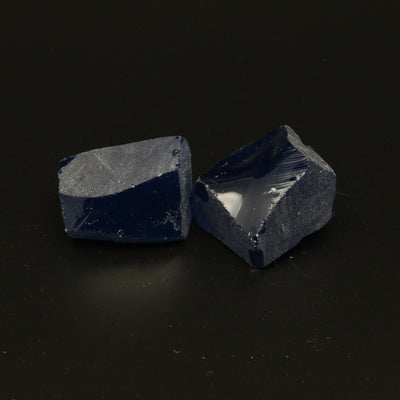 UV Reactive Nanosital #E-459 Lab Created Faceting Rough for Gem Cutting - Various Sizes : #BEGIN