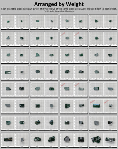 Emerald Cubic Zirconia Faceting Rough for Gem Cutting - Various Sizes : #BEGIN
