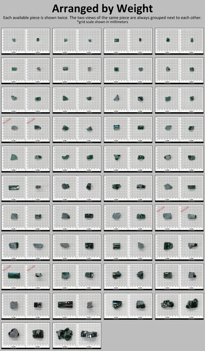 Emerald Cubic Zirconia Faceting Rough for Gem Cutting - Various Sizes : #BEGIN