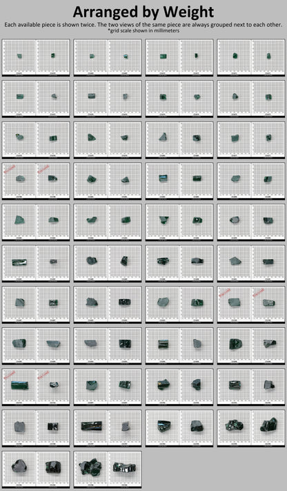 Emerald Cubic Zirconia Faceting Rough for Gem Cutting - Various Sizes : #BEGIN