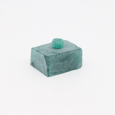 Nanosital Simulated Emerald (Included)  Lab Created Faceting Rough for Gem Cutting - #Z-22- Various Sizes #BEGIN