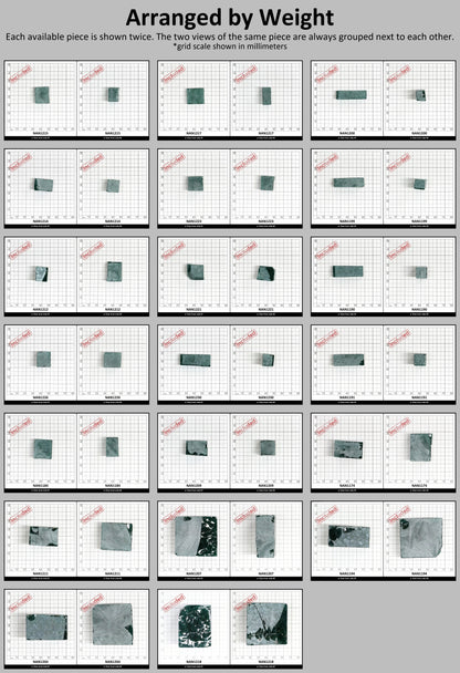 Nanosital Simulated Emerald (Included)  Lab Created Faceting Rough for Gem Cutting - #Z-22- Various Sizes #BEGIN