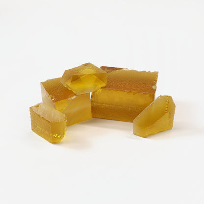 Extra Light Citrine Hydrothermal Synthetic Quartz - Lab Created Faceting Rough : #BEGIN