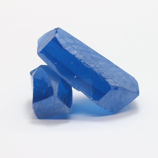 Nanosital Simulated Extra Swiss Topaz Lab Created Faceting Rough for Gem Cutting - #E-257 - Various Sizes #BEGIN