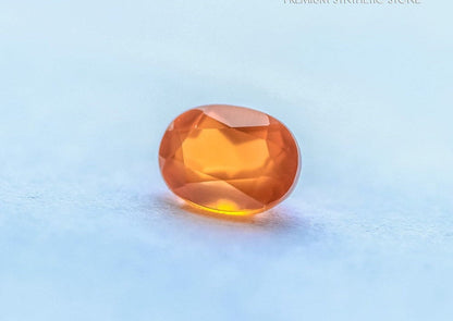 Nanosital Simulated Fire Opal Lab Created Faceting Rough for Gem Cutting - #007/1 - Various Sizes #BEGIN