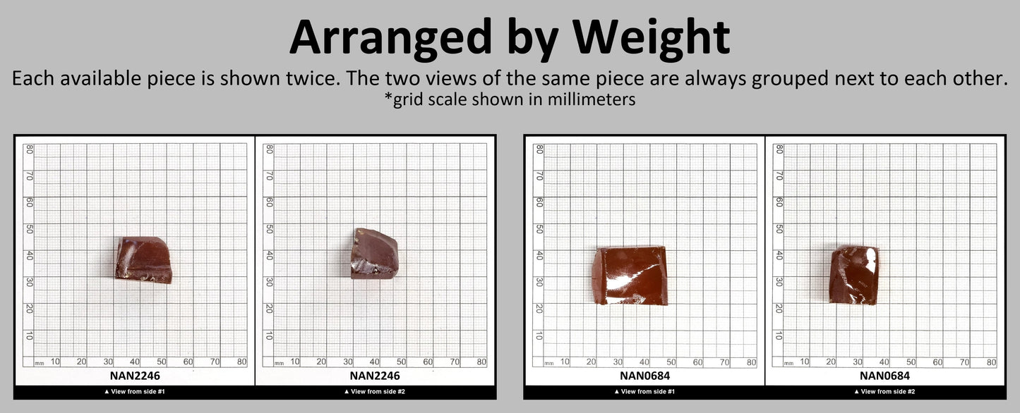 Nanosital Simulated Fire Opal Lab Created Faceting Rough for Gem Cutting - #007/1 - Various Sizes #BEGIN