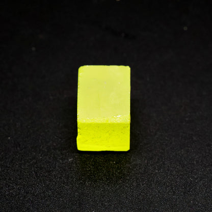 Day-Glow Yellow Gadolinium Aluminum Gallium Garnet (GAGG) Faceting Rough