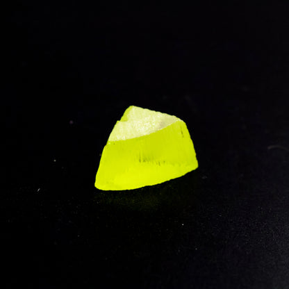 Day-Glow Yellow Gadolinium Aluminum Gallium Garnet (GAGG) Faceting Rough