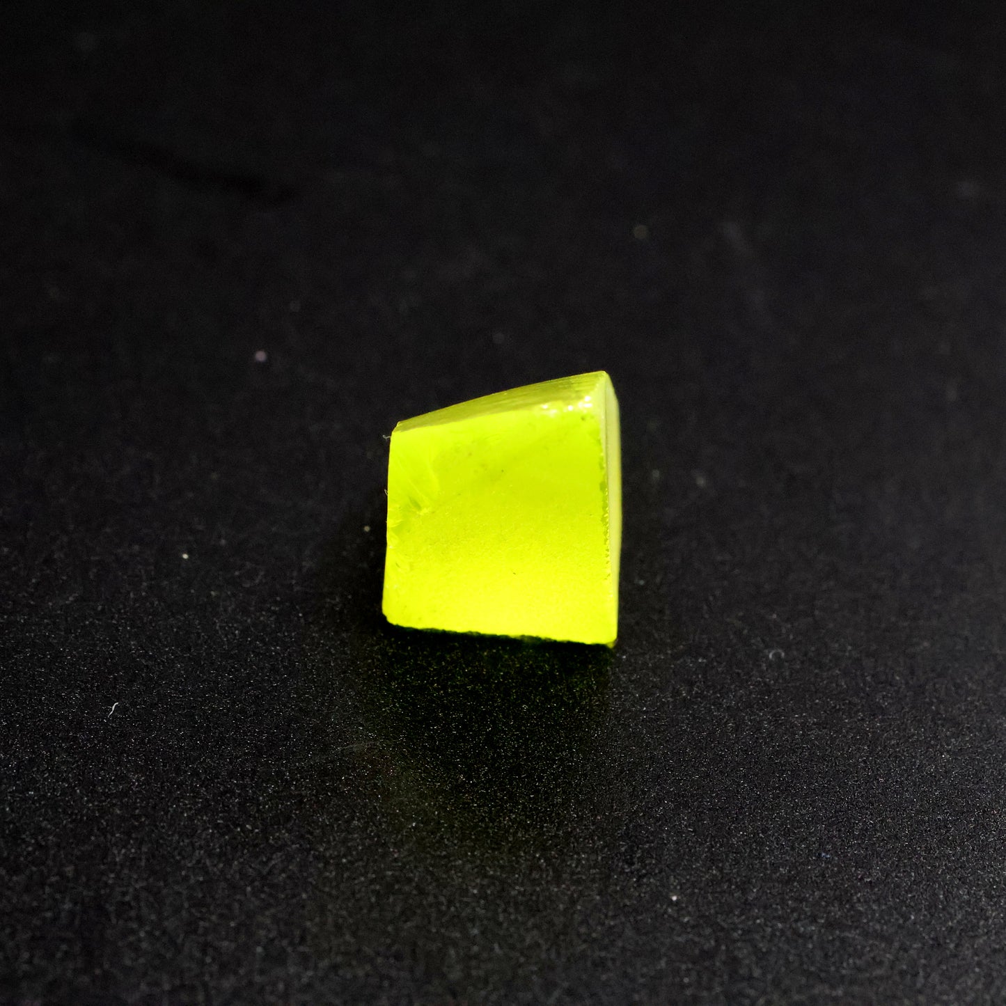 Day-Glow Yellow Gadolinium Aluminum Gallium Garnet (GAGG) Faceting Rough