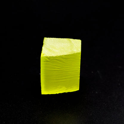 Day-Glow Yellow Gadolinium Aluminum Gallium Garnet (GAGG) Faceting Rough