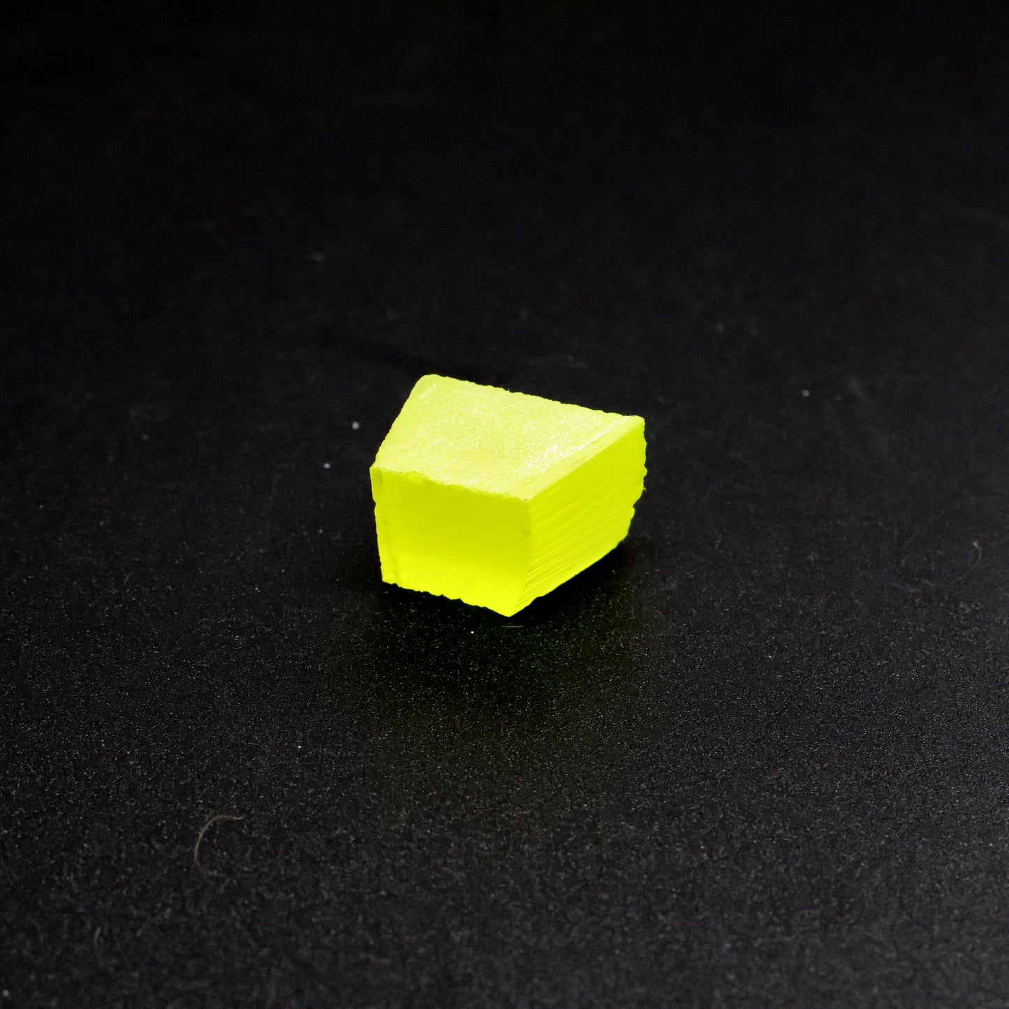 Day-Glow Yellow Gadolinium Aluminum Gallium Garnet (GAGG) Faceting Rough