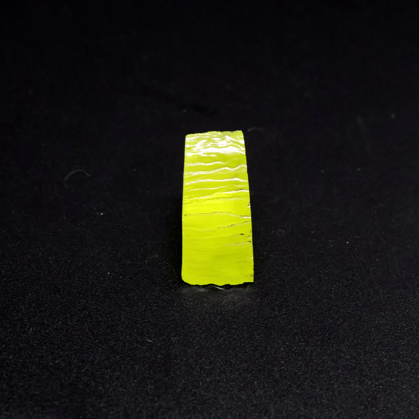 Day-Glow Yellow Gadolinium Aluminum Gallium Garnet (GAGG) Faceting Rough