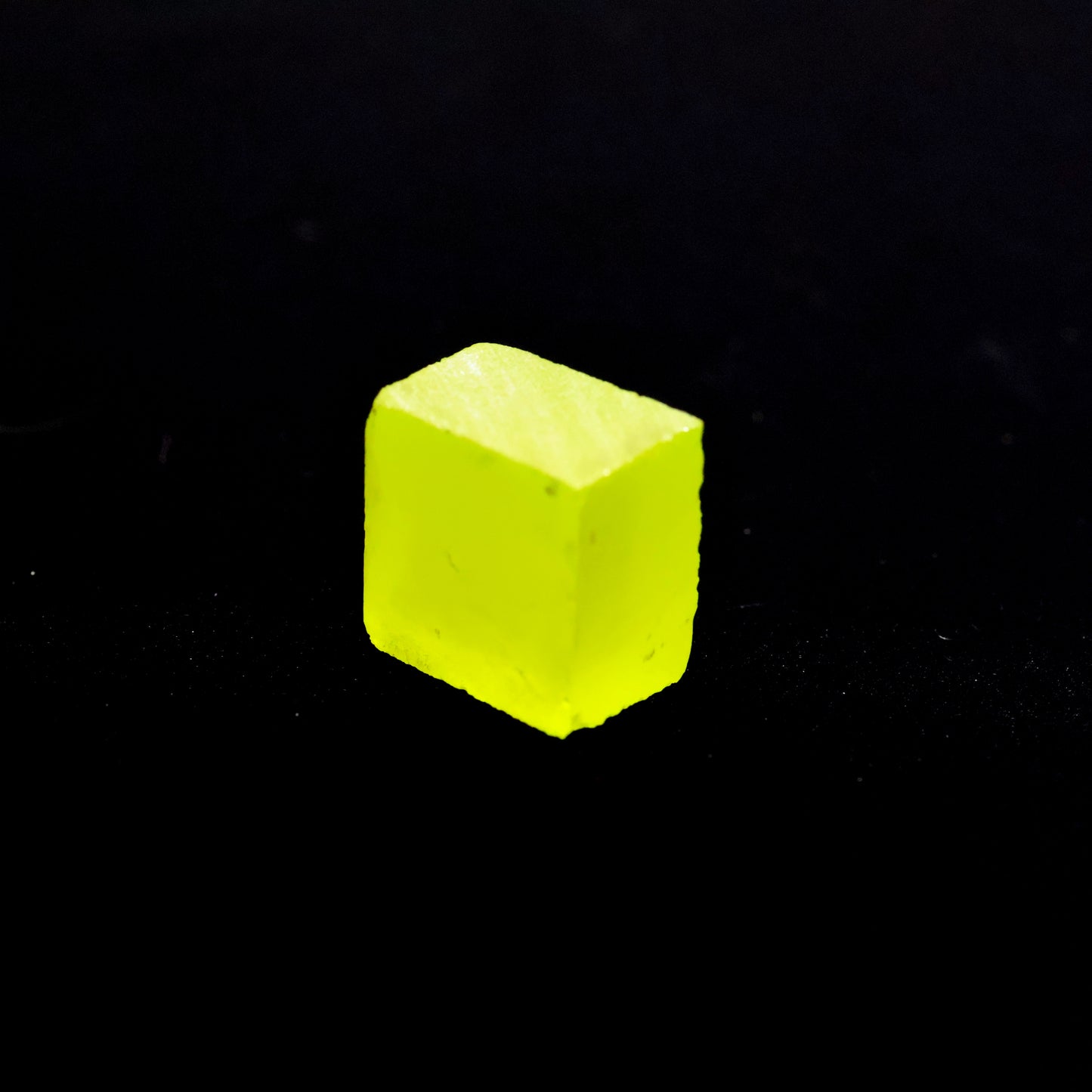 Day-Glow Yellow Gadolinium Aluminum Gallium Garnet (GAGG) Faceting Rough