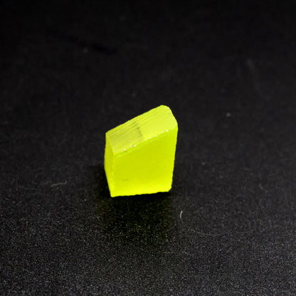 Day-Glow Yellow Gadolinium Aluminum Gallium Garnet (GAGG) Faceting Rough