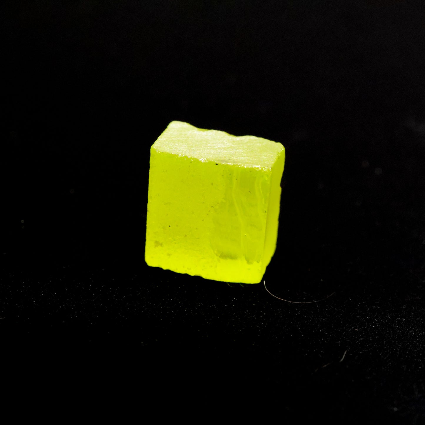 Day-Glow Yellow Gadolinium Aluminum Gallium Garnet (GAGG) Faceting Rough