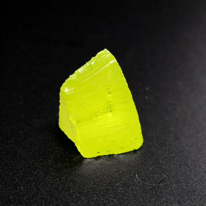 Day-Glow Yellow Gadolinium Aluminum Gallium Garnet (GAGG) Faceting Rough