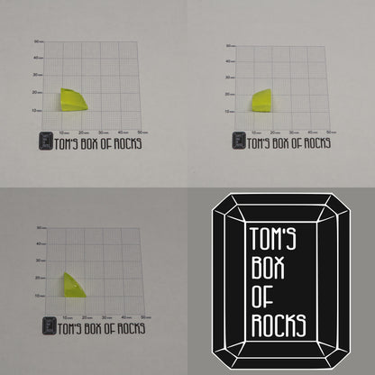 Day-Glow Yellow Gadolinium Aluminum Gallium Garnet (GAGG) Faceting Rough