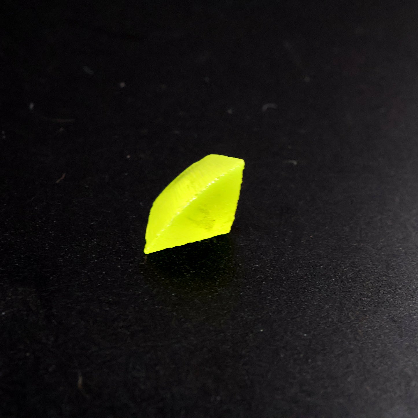 Day-Glow Yellow Gadolinium Aluminum Gallium Garnet (GAGG) Faceting Rough