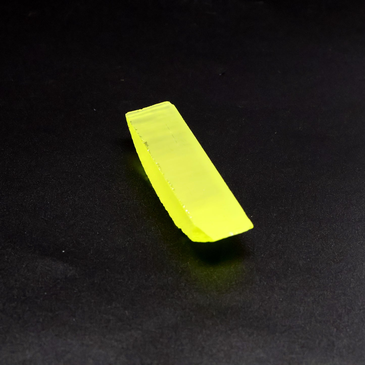 Day-Glow Yellow Gadolinium Aluminum Gallium Garnet (GAGG) Faceting Rough