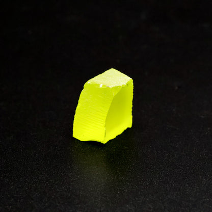 Day-Glow Yellow Gadolinium Aluminum Gallium Garnet (GAGG) Faceting Rough