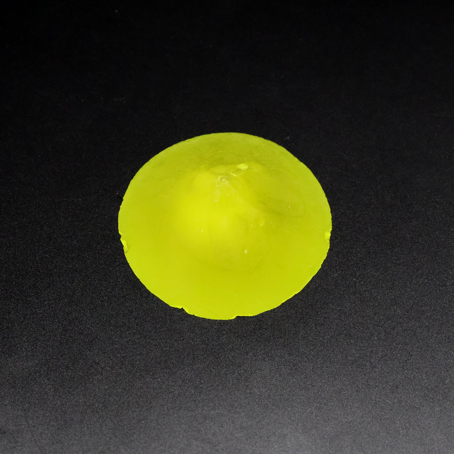 Day-Glow Yellow Gadolinium Aluminum Gallium Garnet (GAGG) Faceting Rough