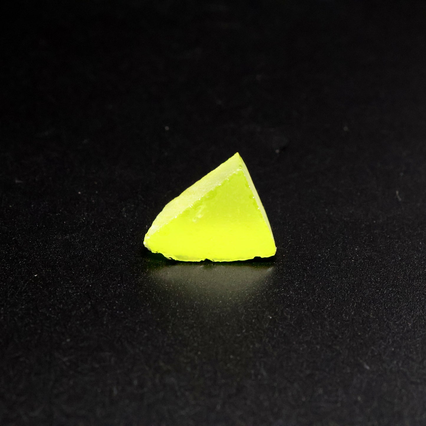 Day-Glow Yellow Gadolinium Aluminum Gallium Garnet (GAGG) Faceting Rough