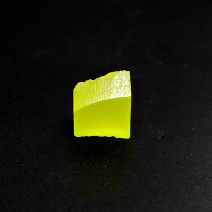 Day-Glow Yellow Gadolinium Aluminum Gallium Garnet (GAGG) Faceting Rough