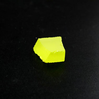 Day-Glow Yellow Gadolinium Aluminum Gallium Garnet (GAGG) Faceting Rough