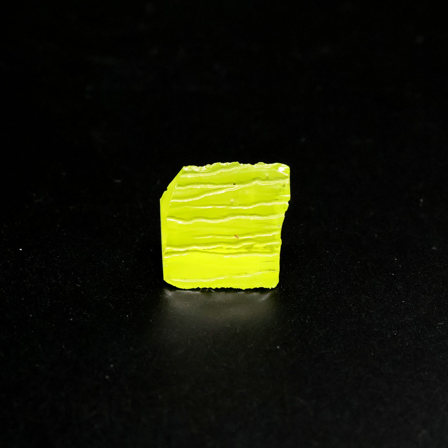 Day-Glow Yellow Gadolinium Aluminum Gallium Garnet (GAGG) Faceting Rough