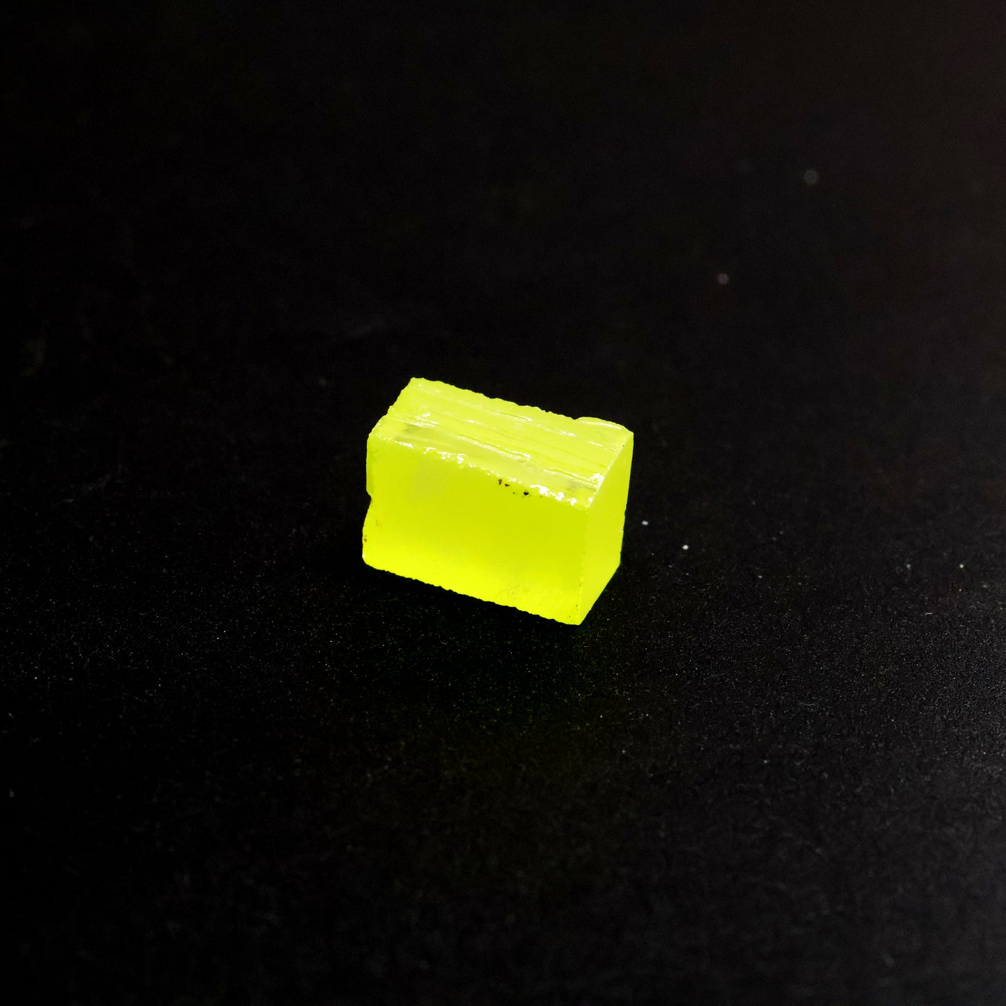 Day-Glow Yellow Gadolinium Aluminum Gallium Garnet (GAGG) Faceting Rough