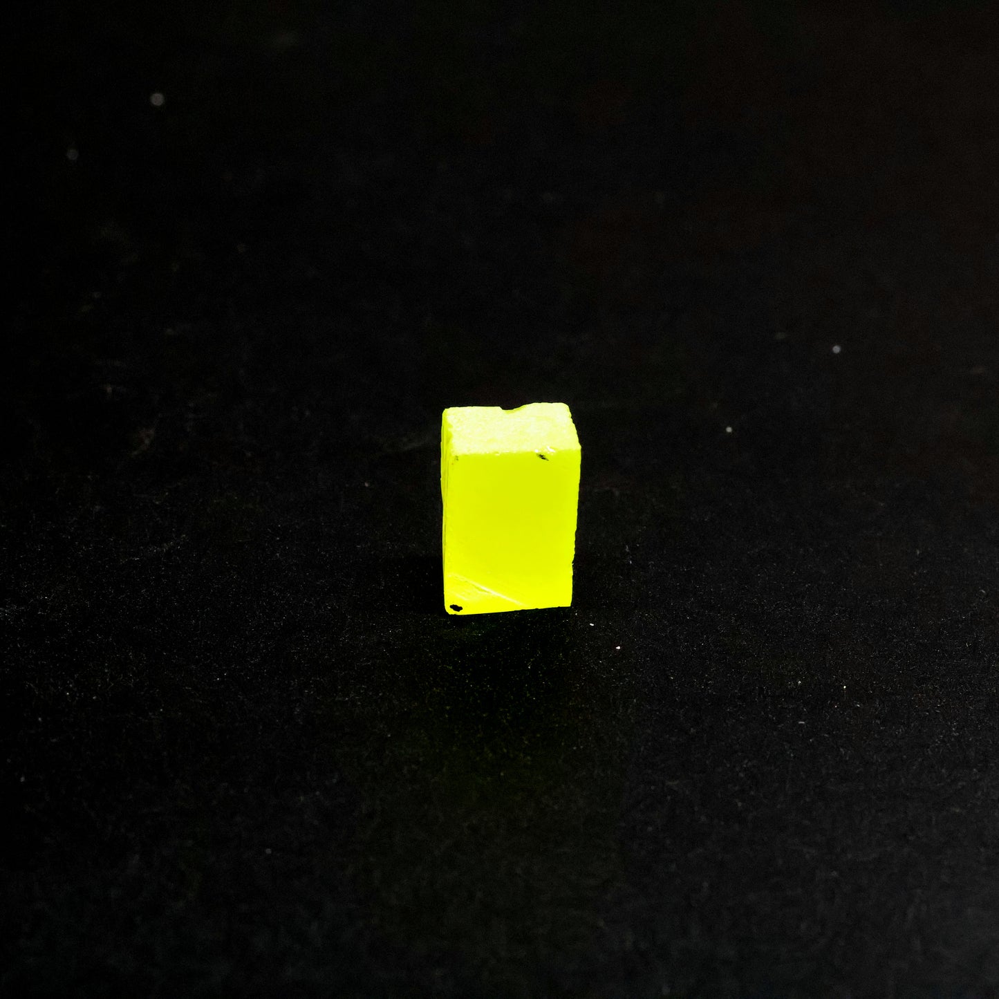 Day-Glow Yellow Gadolinium Aluminum Gallium Garnet (GAGG) Faceting Rough