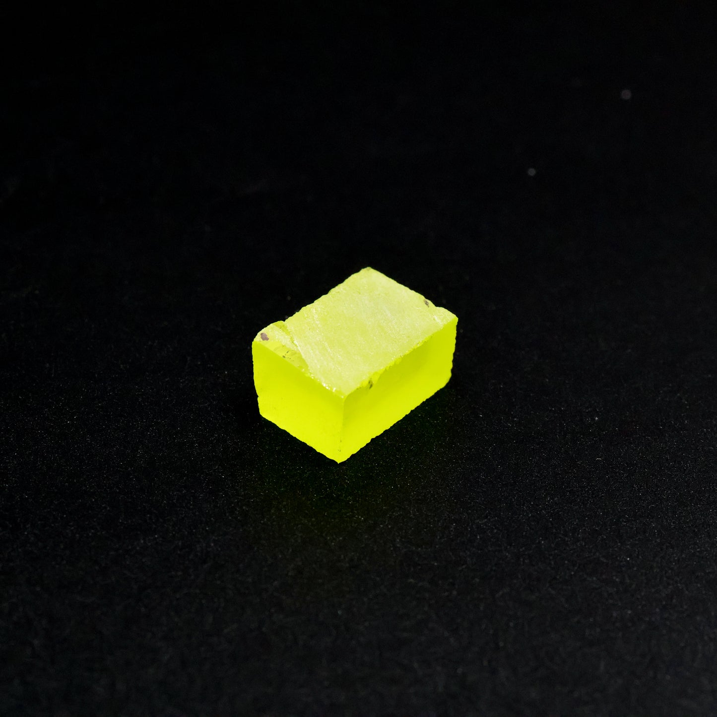 Day-Glow Yellow Gadolinium Aluminum Gallium Garnet (GAGG) Faceting Rough