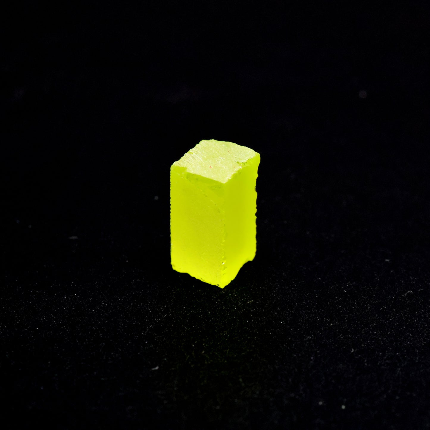 Day-Glow Yellow Gadolinium Aluminum Gallium Garnet (GAGG) Faceting Rough