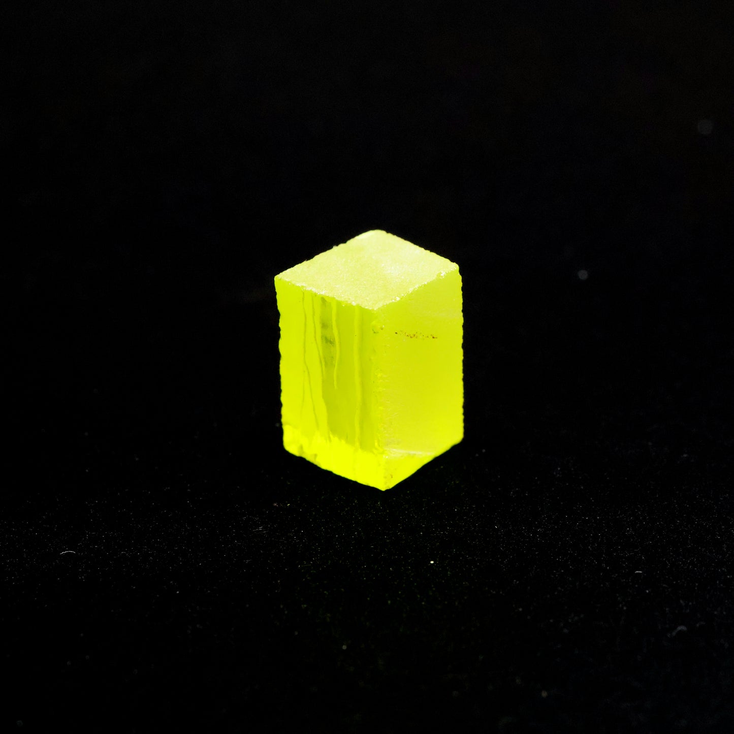 Day-Glow Yellow Gadolinium Aluminum Gallium Garnet (GAGG) Faceting Rough