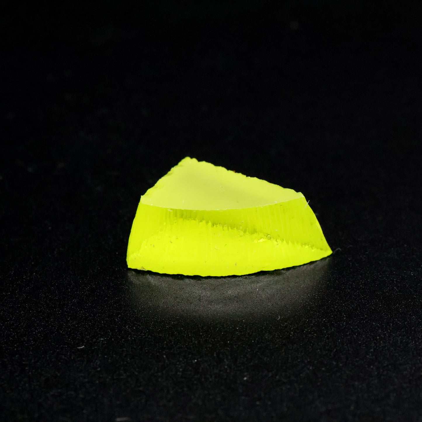 Day-Glow Yellow Gadolinium Aluminum Gallium Garnet (GAGG) Faceting Rough