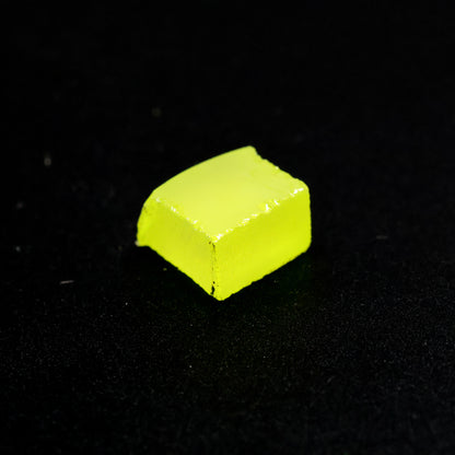 Day-Glow Yellow Gadolinium Aluminum Gallium Garnet (GAGG) Faceting Rough