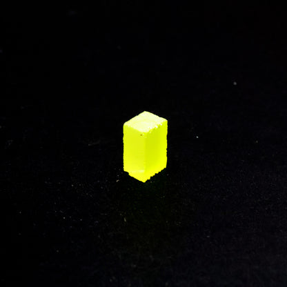 Day-Glow Yellow Gadolinium Aluminum Gallium Garnet (GAGG) Faceting Rough